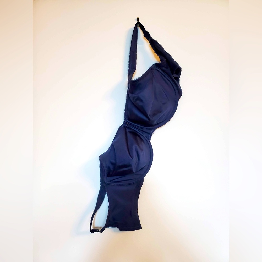 NWOT Wacoal 34G Basic Beauty Navy Spacer Full Figure Seamless Underwire Bra